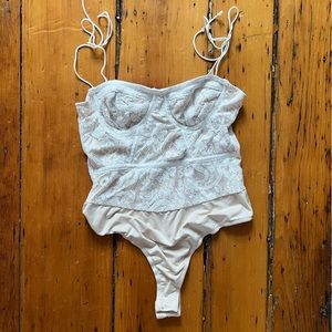 superdown lace corset look bodysuit